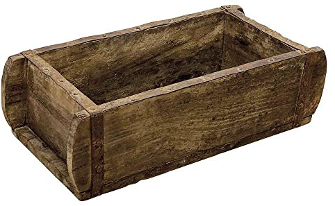 zeitzone Alte Ziegelform Holz zum Dekorieren Vintage Holzkiste Aufbewahrungsbox