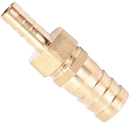 Accesorios de manguera de púas de 6mm-14/16/19 / 25mm, accesorios de manguera de latón, reductor de de lengüeta, conector de enchufe reductor, conectores de piezas de manguera de jardín(6-19mm)