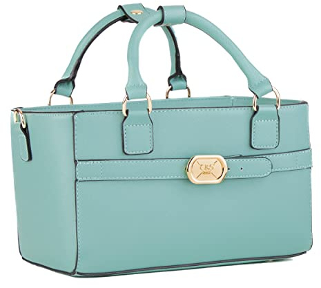 CRS Cross Rink Side Tote – Zubehörtasche für Eiskunstlauf, Eislaufen, Rollschuhlaufen, Inline, Ballett, Tanz, Cheer, Tennis und andere Sportarten (Sea Foam, Rink Side Tote)