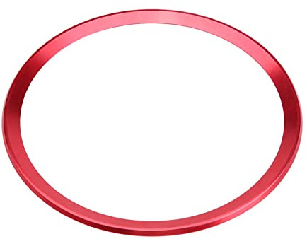 Anello per volante auto, anello interno in lega di alluminio per volante auto, adatto per A1, A3, A4, A5, A6, Q3, Q5, ecc. (rosso)