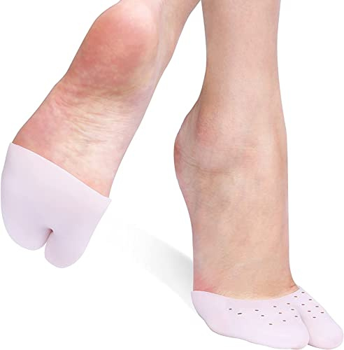 Zehenschutz Silikon 1 Paar Zehenschutz Silikon Gel Zehenkappen, Halb-Voll-Zehenschutz, Ballett Fußkissen, Weich Pumps Zehenschutz Zehenschoner Ballet Spitzenschoner Für Spitzenschu