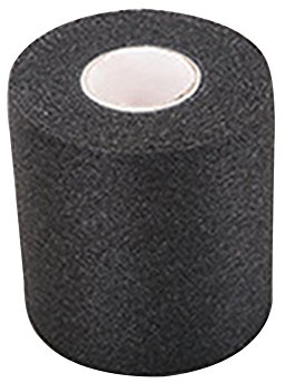 LTLCLZ 27,5M Sportband Kinesiologisches Taping Sport Muskel Kniebandage Strain Injury Support Gezackter Aufkleber Fingerschutz,Schwarz
