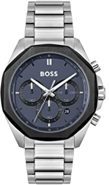 BOSS Chronograph Quarz Uhr für Herren Kollektion Cloud mit Edelstahlarmband