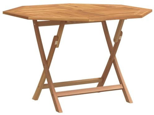 vidaXL Gartentisch, Beistelltisch Wetterfest Klappbar, Balkontisch Tisch Quadratisch, Holztisch Klapptisch Gartenmöbel, Massivholz Teak