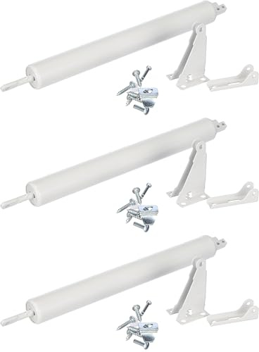 Mannesmann Pneumatischer Türschließer, weiß, M41115 (Packung mit 3)