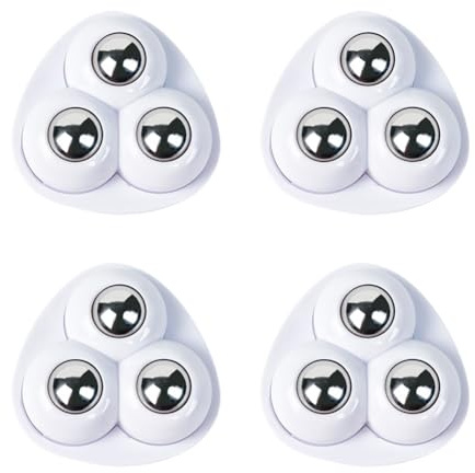 FSSTUD Lot de 8 roulettes universelles en acier inoxydable pour petits appareils de cuisine rotatifs à 360 °