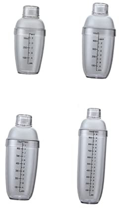 ABOOFAN Criba Vibradora Coctelera De Mano Juego De 5 Tazones 350ml-1000ml Tapa Incluida