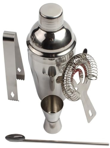 KICHOUSE 5St Bar-Werkzeuge Eiswürfel Shaker mit großem Fassungsvermögen stainless steel inoxlm -Shaker klemmbausteine Martini-Mixer Barkeeper-Utensilien Rostfreier Stahl einstellen