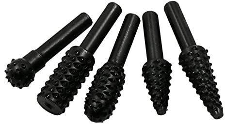 Woodworking Irregular Rotary File Carving Metal Rotary Rasp File Drill Bit Woodworking Cutting Tool Rotary File Wood Carving Tools Set for Beginners