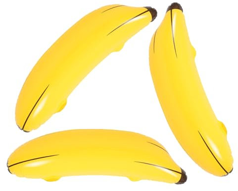 JOINPAYA 3stücke Aufblasbare Bananen Partyspiel Requisiten PVC Schwimmbar Für Poolparty Familien Spaß Und Dekoration