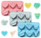Fyfjur Moule Silicone Coeur, 3 Pièces 3D Moule Coeur Silicone, 6 Cavités Moule Gateau Coeur, Moule En Forme De Cœur, Moule Savon, Moule à Chocolat Pour Savon, Moule Praliné, Glaçons Et Gelée