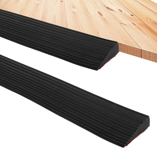 STARVAST Türschwellenrampe, 200x5.5x1.6CM Rampe Türschwelle, PVC Rampe Saugroboter, rutschfeste Oberfläche, Gummirampe Auffahrrampe Schwellenrampe für Saugroboter, Rollstuhl, Rollator oder e Scooter