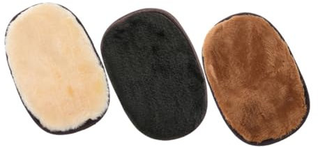 SEWOART 3pcs Leather Shoe Polishing Mitts for Home and Office Use