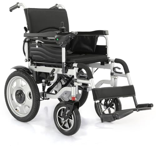 Glider Mobility Lightweight 36kg, Aluminium Electric Wheelchair –Airline Approved Folding Powerchair, 17-Mile Range, 8km/h Speed, 150kg Capacity, 24V 12Ah Battery – Portable Mobility Aid