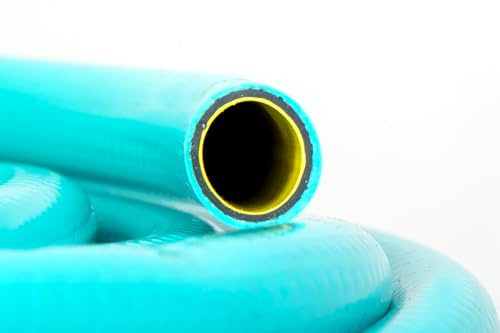 Tubo BRIGHT per Irrigazione, Ø15mm (5/8), 4 Strati, Antitorsione, Resistente UV, Verde Acqua (25M)