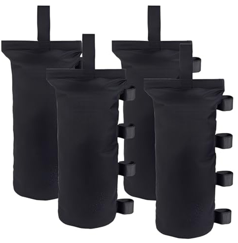 KIRZAX Pesos para Carpas, Juego de 4 Sacos de Arena para Pergola de Oxford, Plegables e Impermeables, para Carpas para Exteriores, Carpa Playa, Cenador
