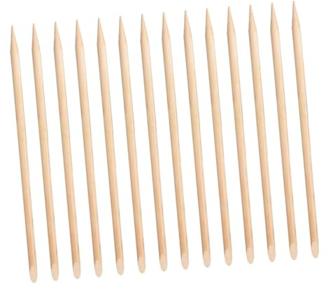 Baluue 100stücke Doppelseitige Nagelhautstäbchen Aus Holz Nagelhautschieber Nagelhautentferner Maniküre Und Pedikürestäbchen Manikürezubehör
