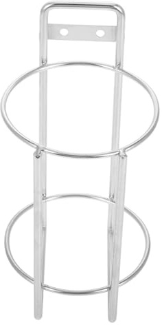 TOBBOMEY Portabicchieri da Parete in Acciaio Inossidabile per Ufficio e Laboratorio Supporto Stabile per Bottiglie e Bicchieri Isolanti Organizer Multiuso per Postazioni di Lavoro