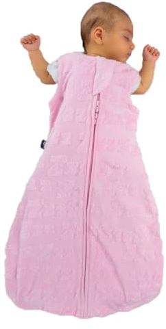 BabyBliss BlissSac Gigoteuse Bébé 2.5 TOG – Coton Biologique – 0–36 Mois (Tufted Light Peach, 0-6 mois)