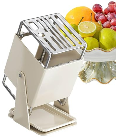 Supporto Per Cutter,Organizzatore 9 Scomparti con Vassoio di Scolatura | Supporto Girevole Per Coltelli A 30 Gradi | per Casa Cucina Bancone Ristorante Preparazione Cibo e Cottura Quotidiana
