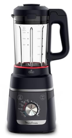 Moulinex - Blendforce Cook Blender Chauffant 1000W - 5 Programmes | Mixeur hachoir pour soupes et smoothies - Technologie Powelix - 5 programmes auto - 6 vitesses +Pulse - Nettoyage facile