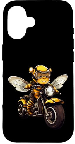 Carcasa para iPhone 16 Abejas Motociclistas/Moto Abeja