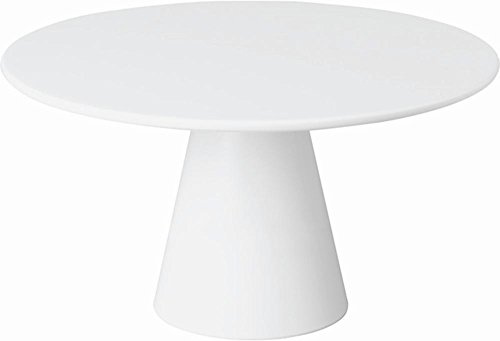 APS 83891 Plateau de Service et à Tarte Casual, Ø 31 cm, Hauteur 16 cm, mélamine, Blanc