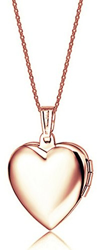 Unendlich U Donna Infinite Sei Bello Cuore Aperto Foto Titanio Medaglione Pendente/Collana -3 Opzioni di Colore Rosa Oro Blu