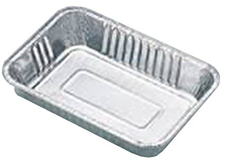 Contenitori per alimenti 4 porzioni in alluminio 227x177mm da 100 pezzi