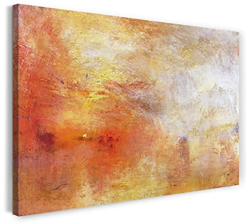 Leinwand (120x80cm): William Turner - Sun Setting over a Lake