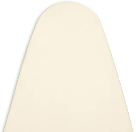 Encasa XO Ersatzbügeltischbezug mit extra dickem 4-mm-Filzpolster - Natürlich - einfarbig Baumwolle, elastisch, (Passt zu Medium Standardbrettern von 112x34 cm) Wärmereflektierend