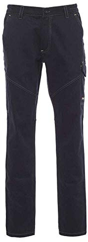PAYPER Pantalone da Lavoro Multitasche Cotone Uomo Worker Winter Invernale (Navy, L)