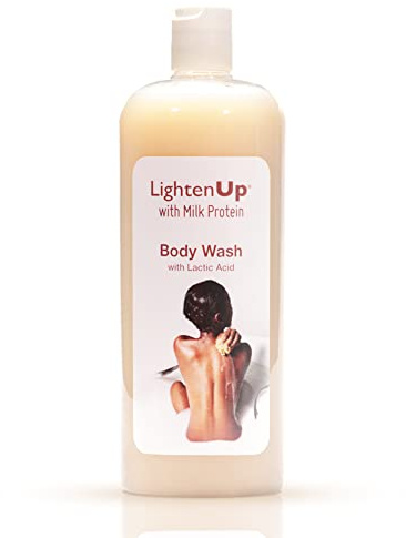 Lactic Acid Body Wash - 33.8 Fl oz / 1000 ml - Exfoliating Shower Gel, with Shea Butter and Coconut Oil, For All Skin Types