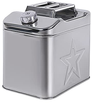 CGF- Benzinkanister Benzinkanister zur Lagerung von Kraftstoff Dieselölbehälter Kanister mit Ausgießer für Benzin und Diesel (Edelstahl / 10L,20L,25L,30L,35L,40L) mit UN-Zulassung