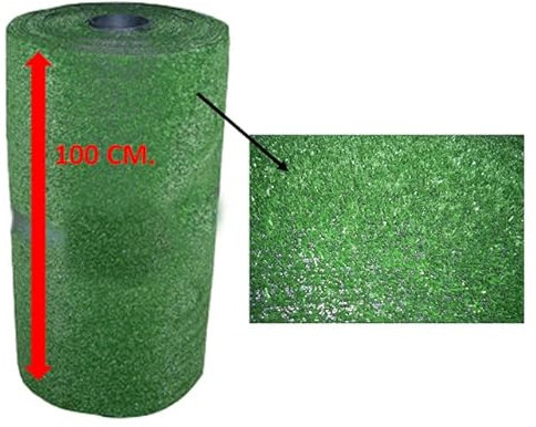 Home Tresor - Prato Finto da Esterno | Erba Sintetica per Terrazzo, Giardino | Erba Artificiale per Balcone Manto Calpestabile | Spessore 8 mm. Altezza cm.100 Misura (1 X 4 MT)