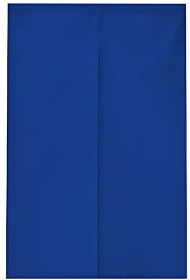 Odot Noren - Japanese Doorway Curtain Traditional Chinese Style Solid Color Hanging Door Tapestry Entrance Curtain For Sushi Kitchen Home Decoration (90x180cm,Royal blue)
