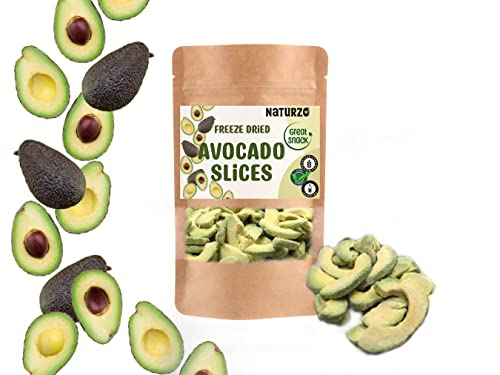 Freeze dried Avocado slices without additives, preservatives or added sugar. For smoothies, vegan recipes, baking, cooking. Long shelf life. (40g)