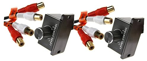 MILISTEN 2st Subwoofer Für Fahrzeugkomponenten Auto Subverstärker Mit Bassregler Kabel Zur Lautstärkeregelung Lautsprecherverstärker Universeller Cinch-pegelregler Wagen Knopf