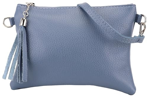 SH Leder Echtleder Umhängetasche Clutch kleine Tasche Abendtasche 22x15cm Anny G248