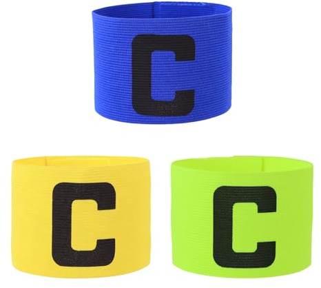 MAXQUU 3-Teilige Sport-Kapitäns-Armbinden, Verstellbare Sport-Armbinden, Unisex-Kapitäns-Armbinden, Flexible Sport-Armbinden, Geeignet Für Rugby, Fußball, Hockey