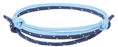 Made by Nami Surfer-Armband Set für Herren & Damen • 2x Segeltau Handgemacht • Maritim & Minimalistisch • 100% Wasserfest & Verstellbar • Freundschaftsarmbänder (Set 7)