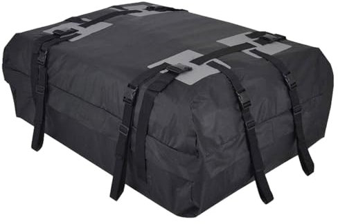 Portapacchi – Borsa da tetto in tessuto Oxford 600D per auto, pieghevole, 15 piedi cubi, grande contenitore per tettuccio auto, portapacchi, per tutte le auto, trasporto,