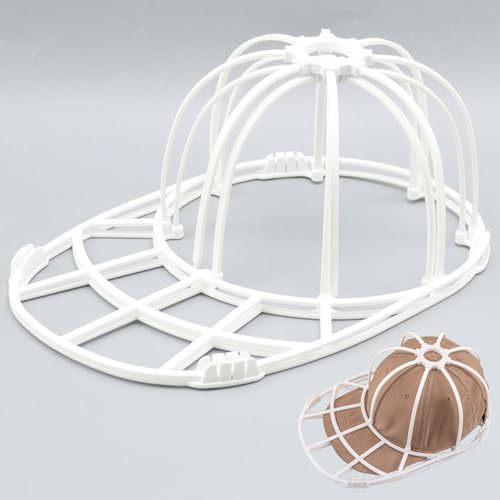 Cap Waschmaschinen Form,Erwachsene Kinder Basecap Waschgestell,für Geschirrspüler Oder Waschmaschinen Cap Reiniger Hut-Former-Styling(Weiße)