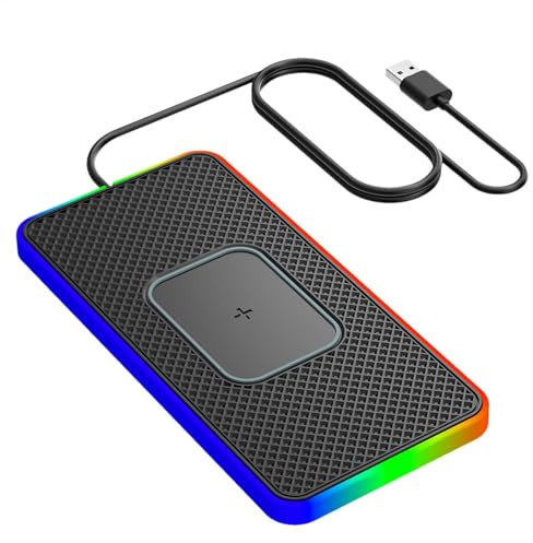 Wireless Charging Pad for Car -Wireless Fast Charging Pad | Qi Car Charger, Phone Charging Mat, Wireless Auto Charging Pad for Smartphones