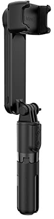 Sanfoelek Portable Handheld Smartphone Gimbal Stabilizer BT Selfie Stick Retractable Foldable Built in Tripod Fill Light with USB Charging Cable