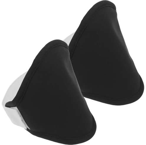 Didiseaon Pack de 2 Genouillères à L'huile de Réutilisables, Enveloppement Confortable en Tissu Aéré, Fibres Acryliques pour Relaxation et Protection du Genou et Mollet