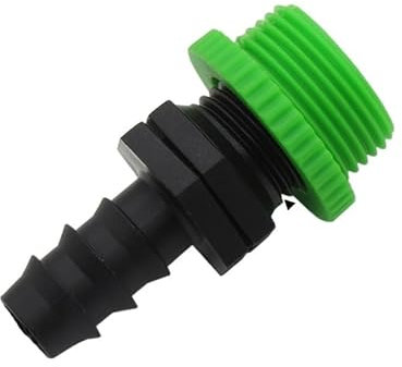 2PCS Barb Connector To 1/2'' Male Thread Convert To 3/4'' Male Adapter Hose Tubing Garden Irrigation Adaptors(B)