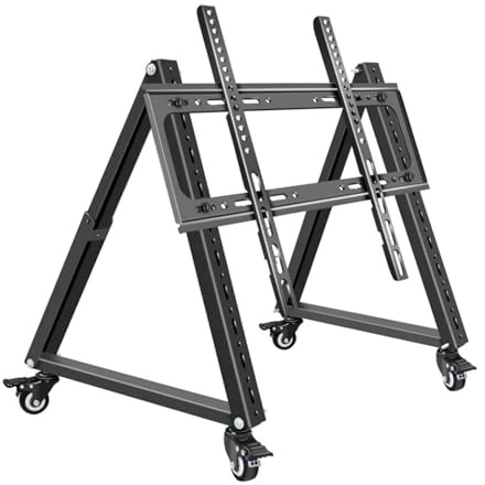 Carro De TV De 32-70 Pulgadas, Soporte Rodante De Elevación Libre, Carro con Pantalla De Plasma, Monitor LCD LED, Mesa De TV De Baja Altura(SC5100-WH75)