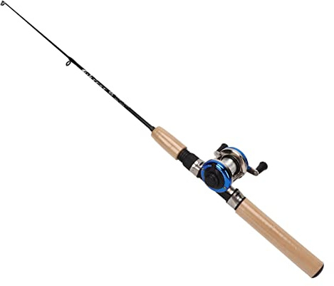 Alomejor Canna da Pesca Sul Ghiaccio, Materiale Durevole, Set da Pesca Completo con Lunghezza di 27,6 Pollici per Principianti e Famiglie
