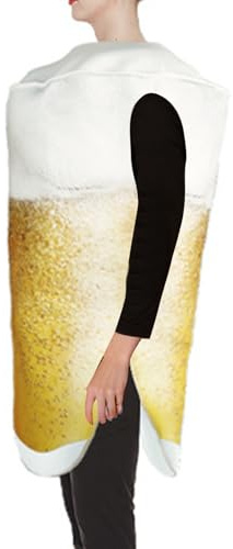 Beer Costume | Realistic Funny Beer Mug Suits | Stein Costume Cosplay Clothes - for Men Women Cosplayer Events Carnivals Stage Photoshoot Bar Party Holiday